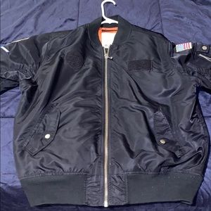 Smoke rise bomber jacket